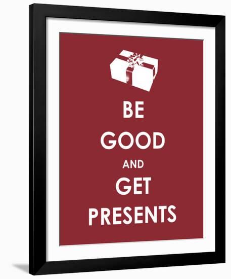 Be Good and Get Presents-null-Framed Giclee Print