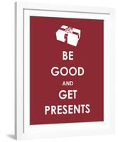 Be Good and Get Presents-null-Framed Giclee Print