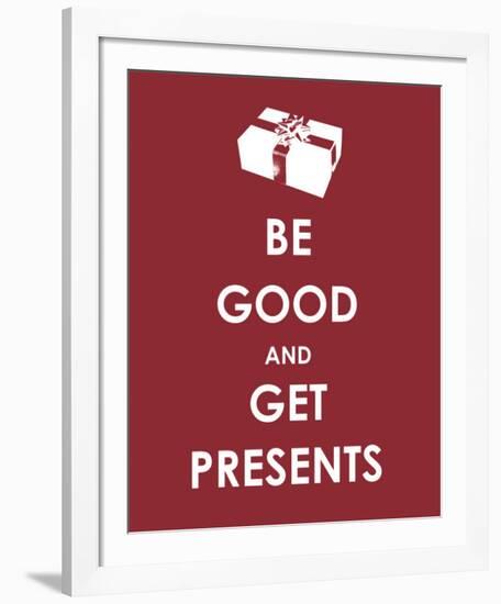 Be Good and Get Presents-null-Framed Giclee Print