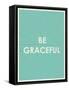 Be Grateful Typography-null-Framed Stretched Canvas