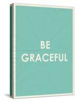 Be Grateful Typography-null-Stretched Canvas