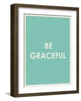 Be Grateful Typography-null-Framed Art Print