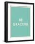 Be Grateful Typography-null-Framed Art Print