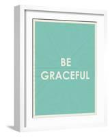 Be Grateful Typography-null-Framed Art Print