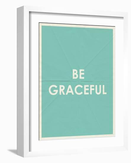 Be Grateful Typography-null-Framed Art Print