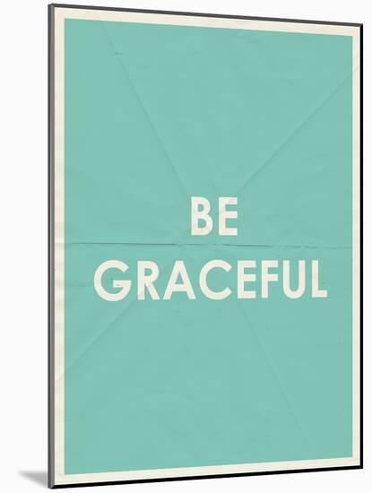 Be Grateful Typography-null-Mounted Art Print