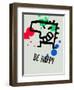 Be Happy 1-Lina Lu-Framed Art Print