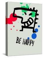 Be Happy 1-Lina Lu-Stretched Canvas