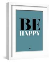 Be Happy 1-NaxArt-Framed Art Print