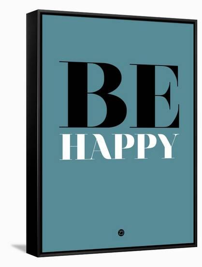 Be Happy 1-NaxArt-Framed Stretched Canvas