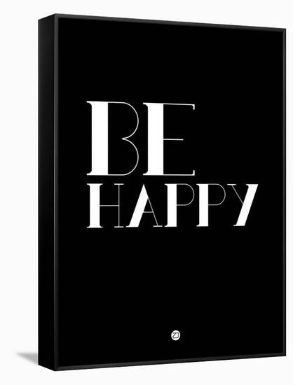 Be Happy 3-NaxArt-Framed Stretched Canvas