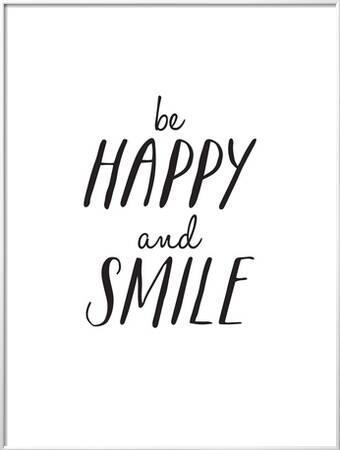 “Be Happy And Smile” Hanging Signs