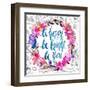 Be Happy, Be Bright, Be You-Esther Bley-Framed Art Print