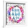 Be Happy, Be Bright, Be You-Esther Bley-Framed Art Print