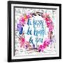 Be Happy, Be Bright, Be You-Esther Bley-Framed Art Print