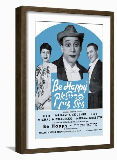 Be Happy: Frailach Zoll Zine-Menasha Skulnik-Framed Art Print