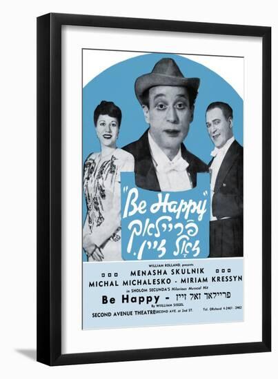 Be Happy: Frailach Zoll Zine-Menasha Skulnik-Framed Art Print