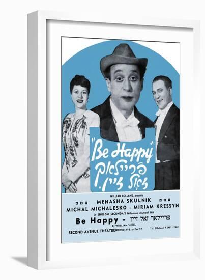 Be Happy: Frailach Zoll Zine-Menasha Skulnik-Framed Art Print