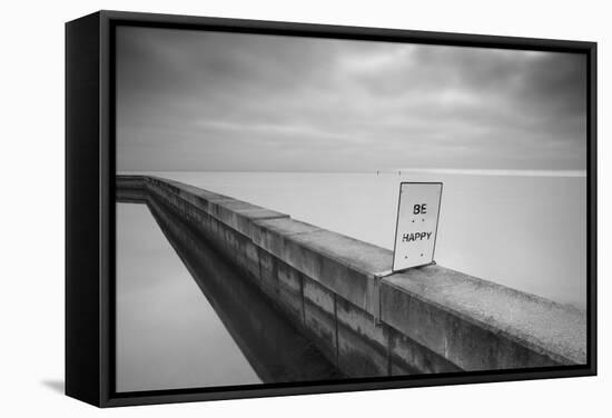 Be Happy-Moises Levy-Framed Stretched Canvas