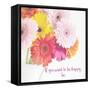 Be Happy-Susannah Tucker-Framed Stretched Canvas