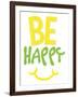 Be Happy-Jace Grey-Framed Art Print