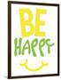 Be Happy-Jace Grey-Framed Art Print