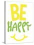 Be Happy-Jace Grey-Stretched Canvas