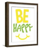 Be Happy-Jace Grey-Framed Art Print