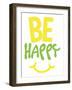 Be Happy-Jace Grey-Framed Art Print