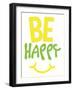 Be Happy-Jace Grey-Framed Art Print