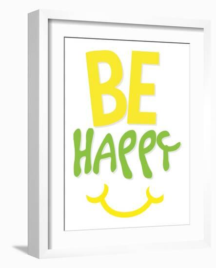 Be Happy-Jace Grey-Framed Art Print