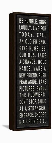 Be Humble (Use Kind Words)-null-Framed Stretched Canvas