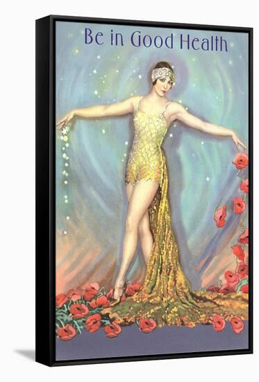 Be in Good Health, Dancer with Poppies-null-Framed Stretched Canvas