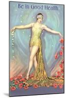 Be in Good Health, Dancer with Poppies-null-Mounted Art Print