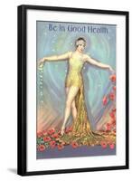 Be in Good Health, Dancer with Poppies-null-Framed Art Print