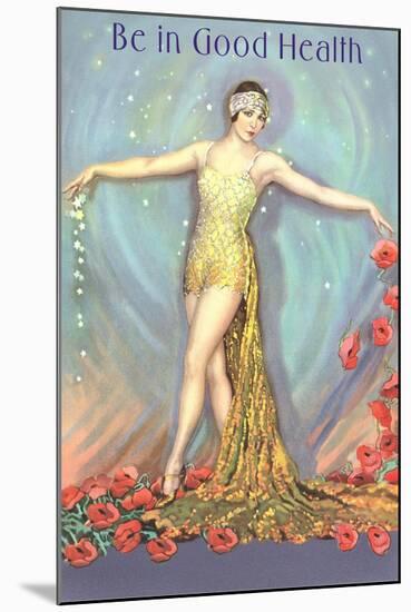 Be in Good Health, Dancer with Poppies-null-Mounted Art Print