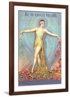 Be in Good Health, Dancer with Poppies-null-Framed Art Print