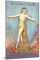 Be in Good Health, Dancer with Poppies-null-Mounted Art Print