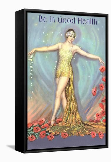 Be in Good Health, Dancer with Poppies-null-Framed Stretched Canvas