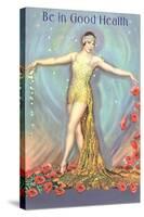 Be in Good Health, Dancer with Poppies-null-Stretched Canvas