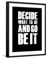 Be it Black-NaxArt-Framed Art Print