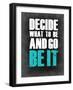 Be it Grey-NaxArt-Framed Art Print