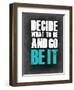 Be it Grey-NaxArt-Framed Art Print