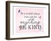 Be Kind Butterflies-Gigi Louise-Framed Art Print