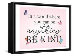 Be Kind Butterflies-Gigi Louise-Framed Stretched Canvas