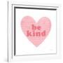 Be Kind Heart-Ann Kelle-Framed Art Print