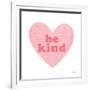 Be Kind Heart-Ann Kelle-Framed Art Print