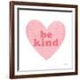 Be Kind Heart-Ann Kelle-Framed Art Print