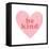 Be Kind Heart-Ann Kelle-Framed Stretched Canvas