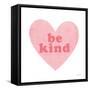 Be Kind Heart-Ann Kelle-Framed Stretched Canvas